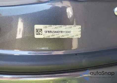 2015 Honda Odyssey Ex from USA, damaged, VIN 5FNRL5H42FB113347